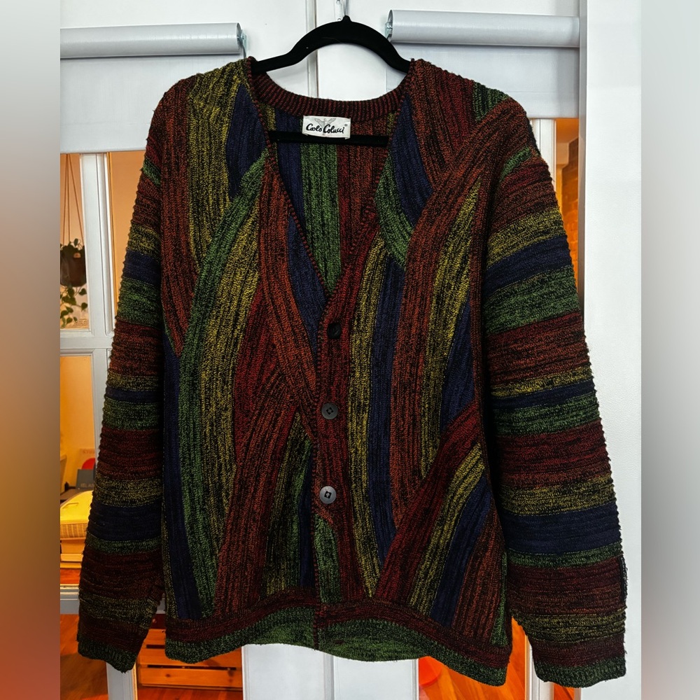 Vintage Carlo Colucci Sweater Cardigan, perfect condition, Men’s size L